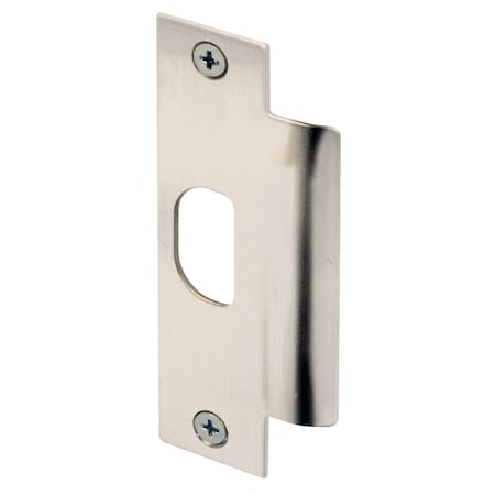 Prime-Line Door Strike, Commercial, ASA 1-1/4 x 4-7/8 in. with Screws, Satin Nickel Finish (Single Pack) U 11199